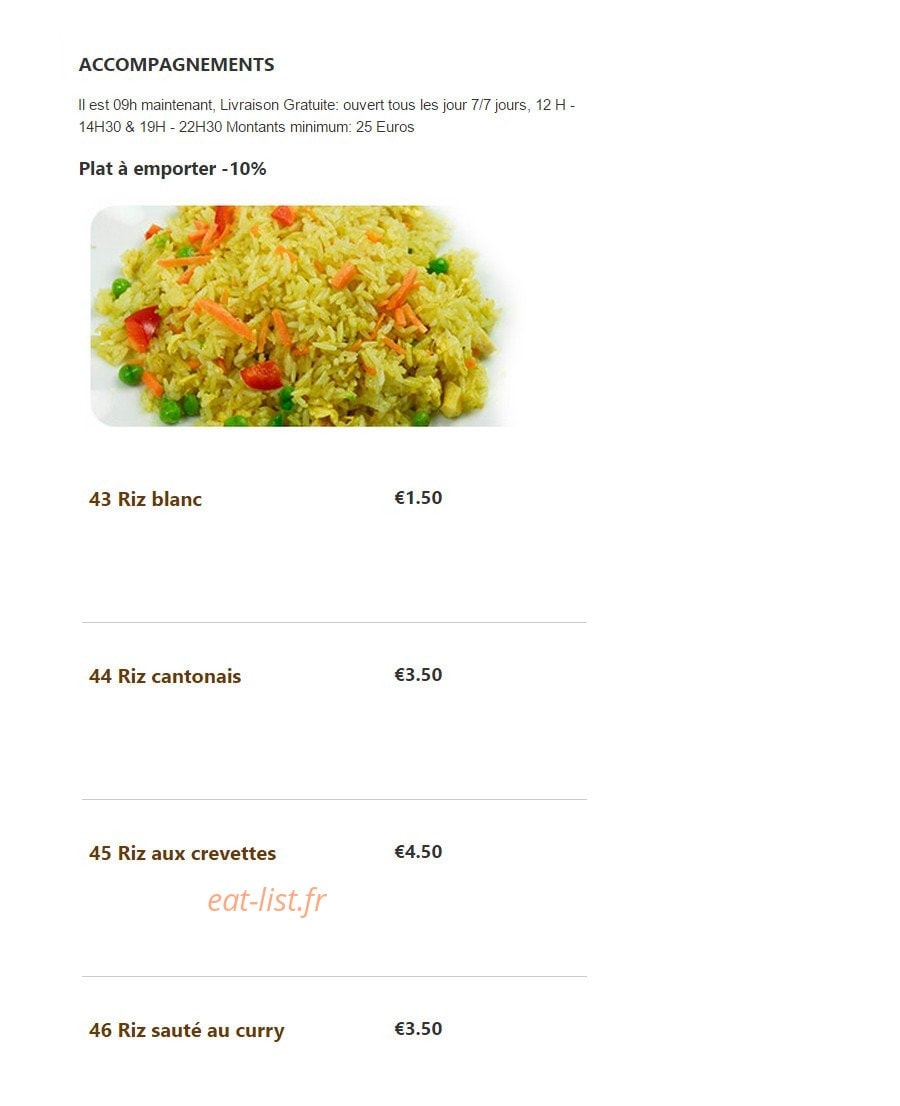 Garden Sushi — carte page 38