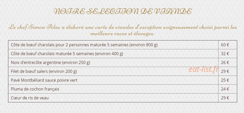 L'instant Gourmand — carte page 4