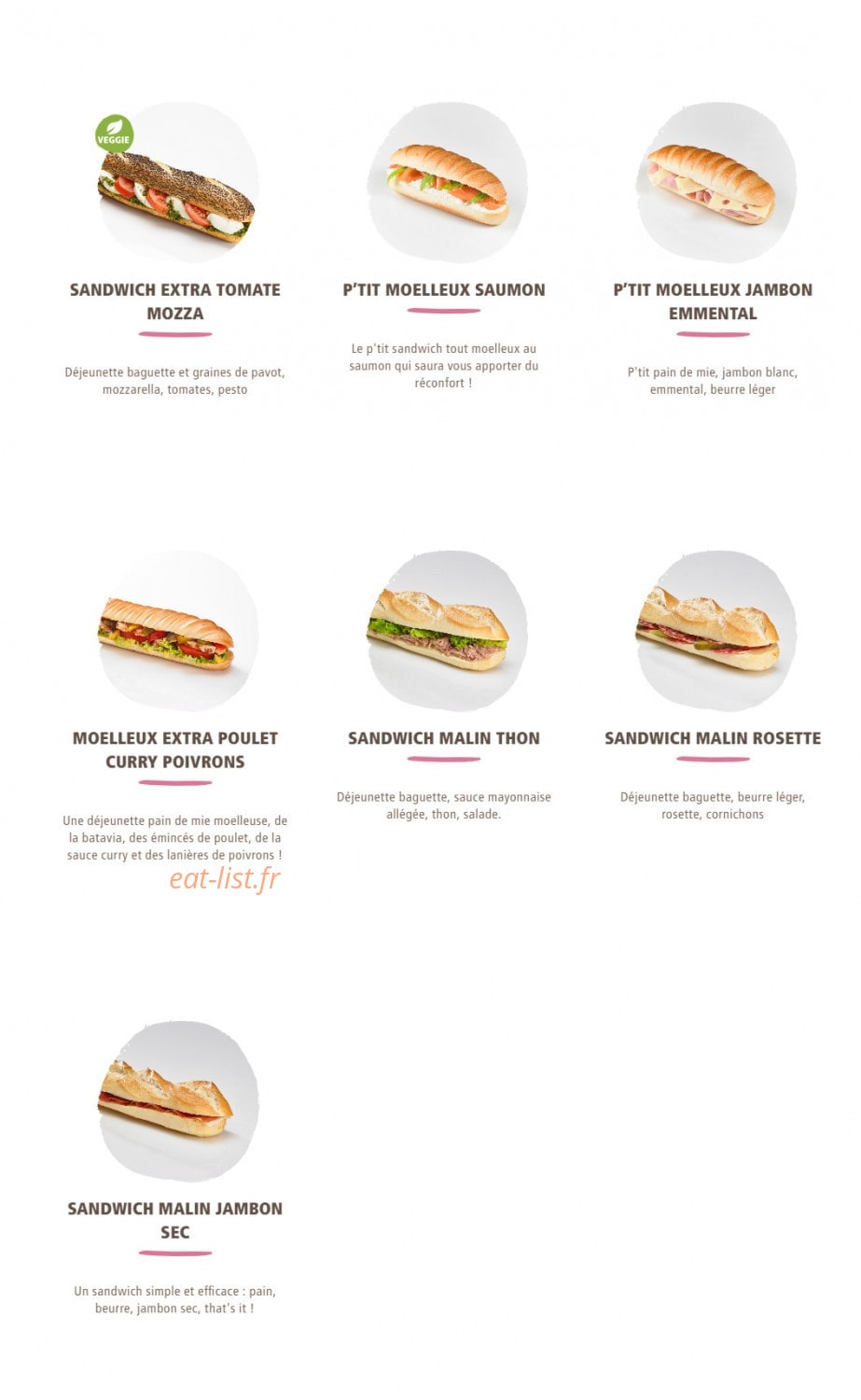 La Mie Câline — carte page 7