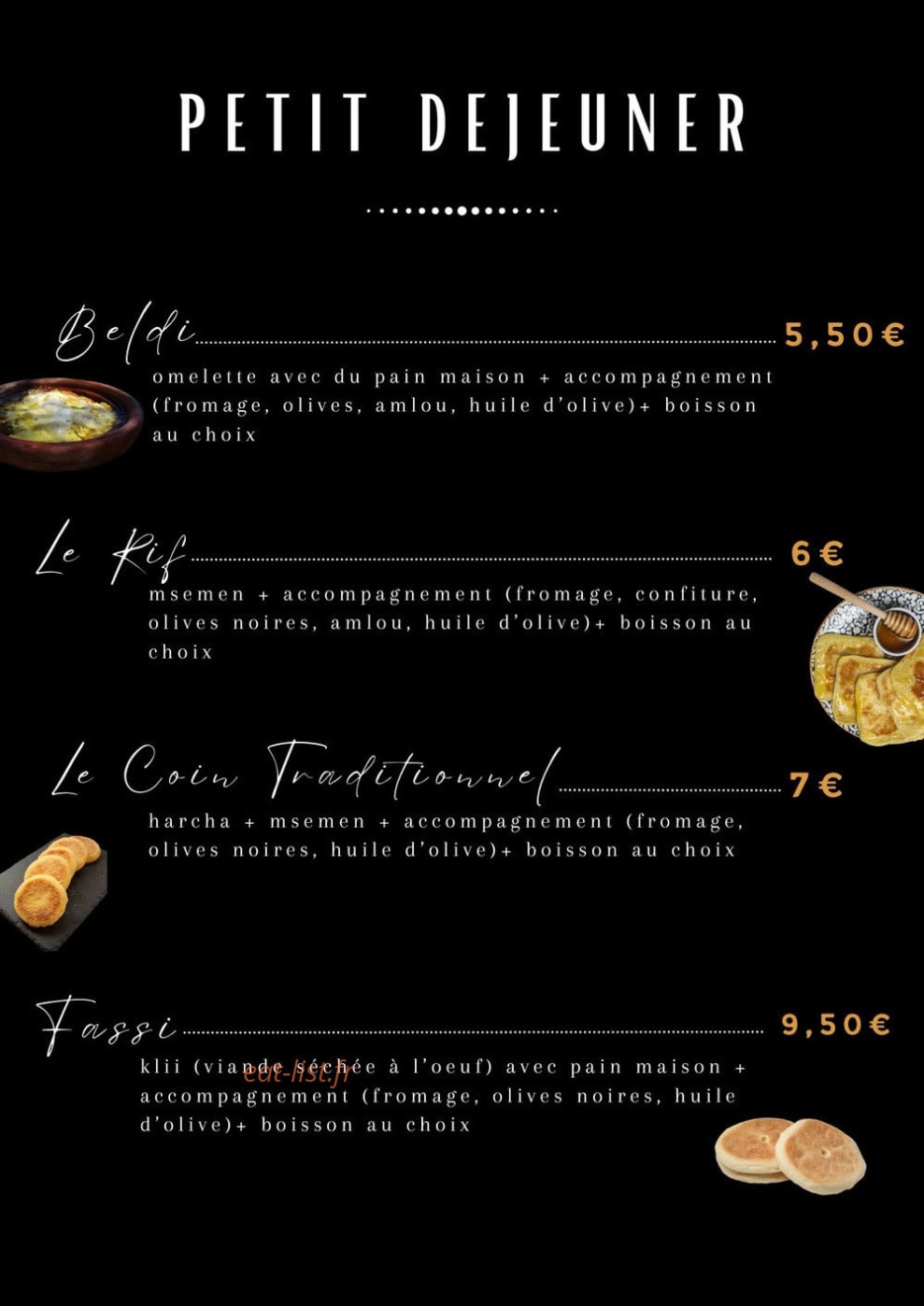 Le Coin Traditionnel — carte page 4