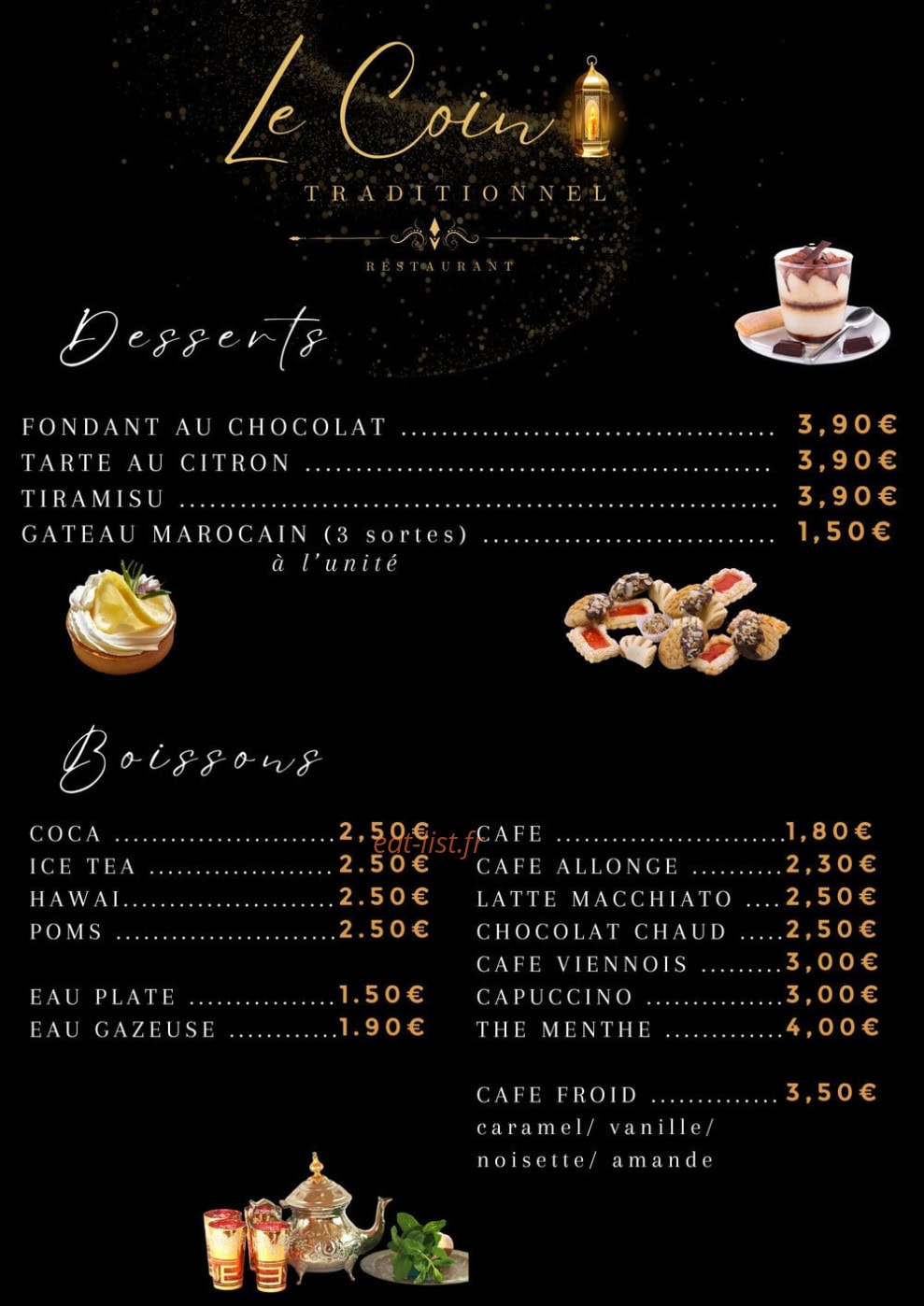 Le Coin Traditionnel — carte page 3