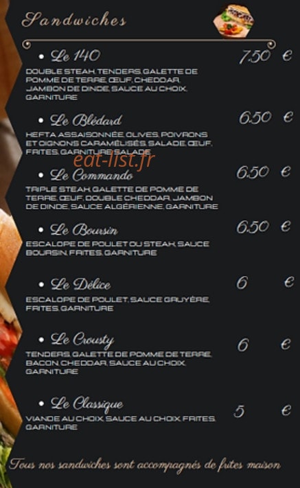 Le Gourmet — carte page 4