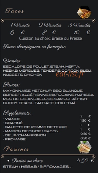 Le Gourmet — carte page 5