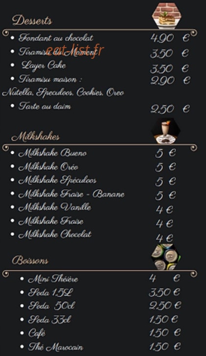Le Gourmet — carte page 7