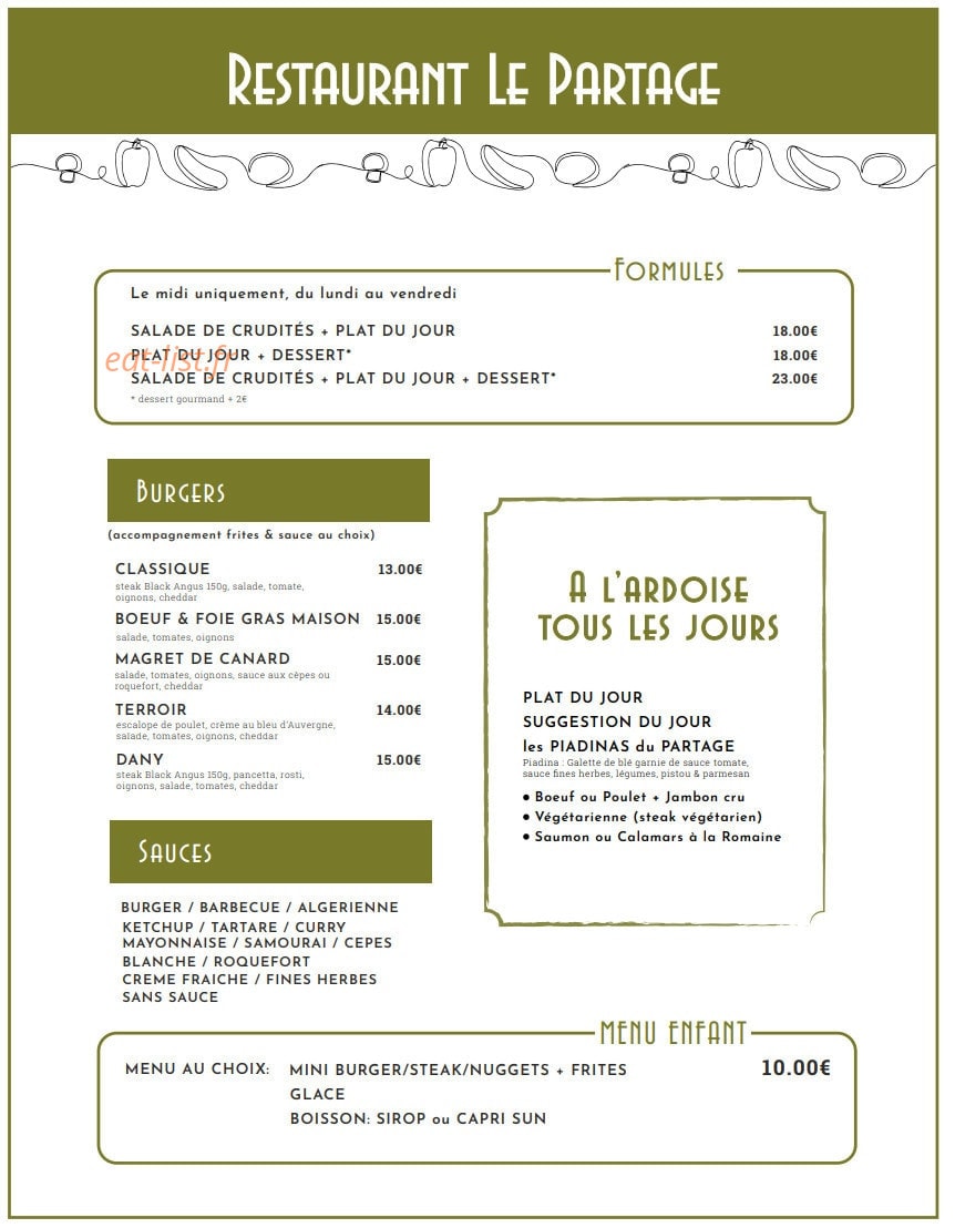 Le partage — carte page 2