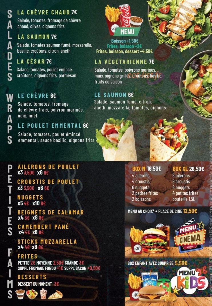 Le Wendy's — carte page 4