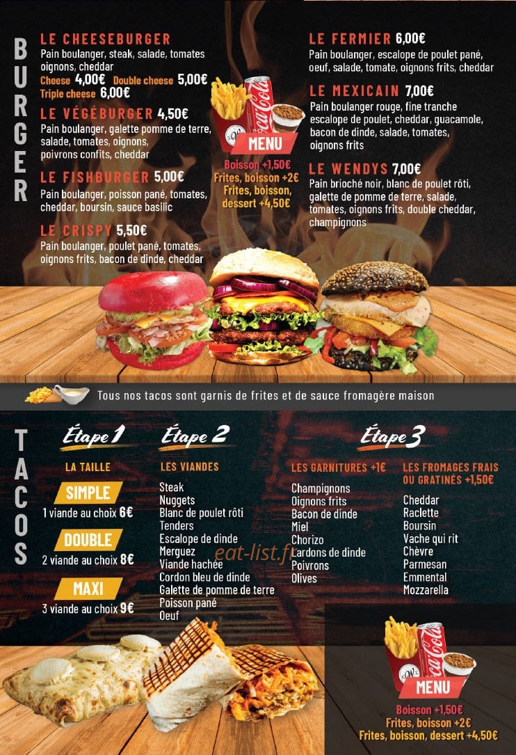 Le Wendy's — carte page 2