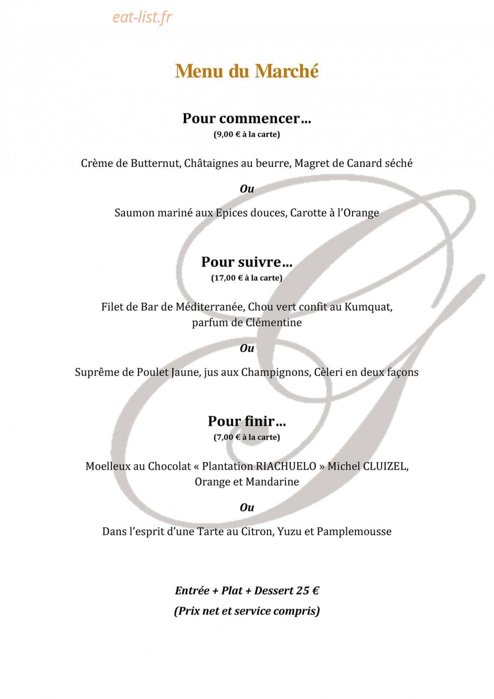 Les Gérardies à Cavaillon - menu et photos
