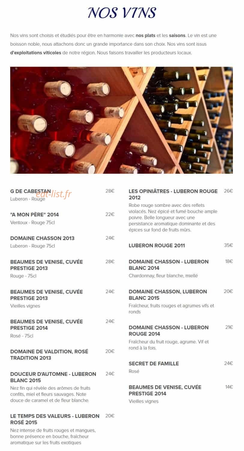 Les Petits Plats — carte page 4