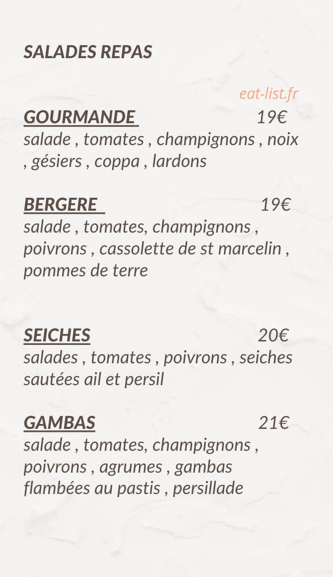 O Bercail — carte page 3