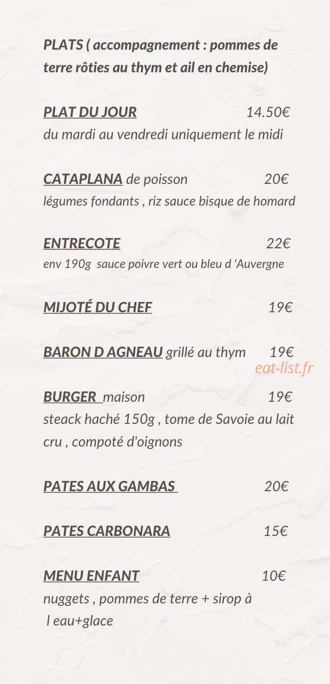 O Bercail — carte page 4