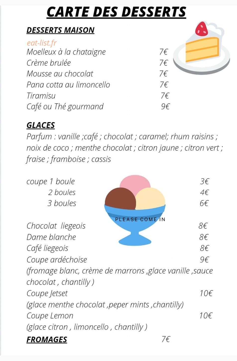 O Bercail — carte page 7