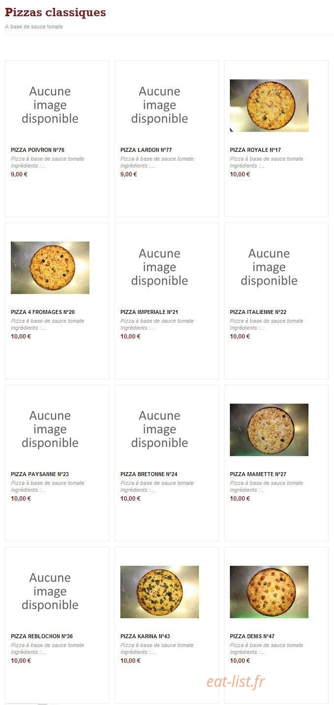 Pizza de la gare — carte page 3