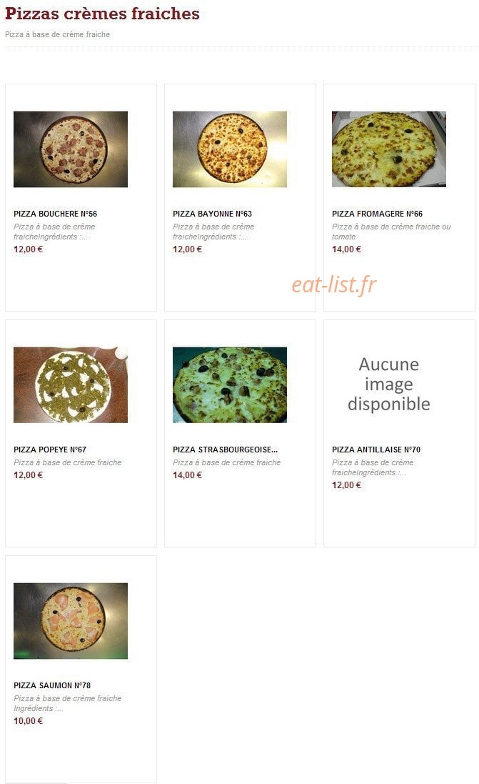 Pizza de la gare — carte page 7