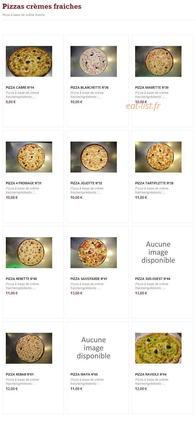 Pizza de la gare — carte page 6