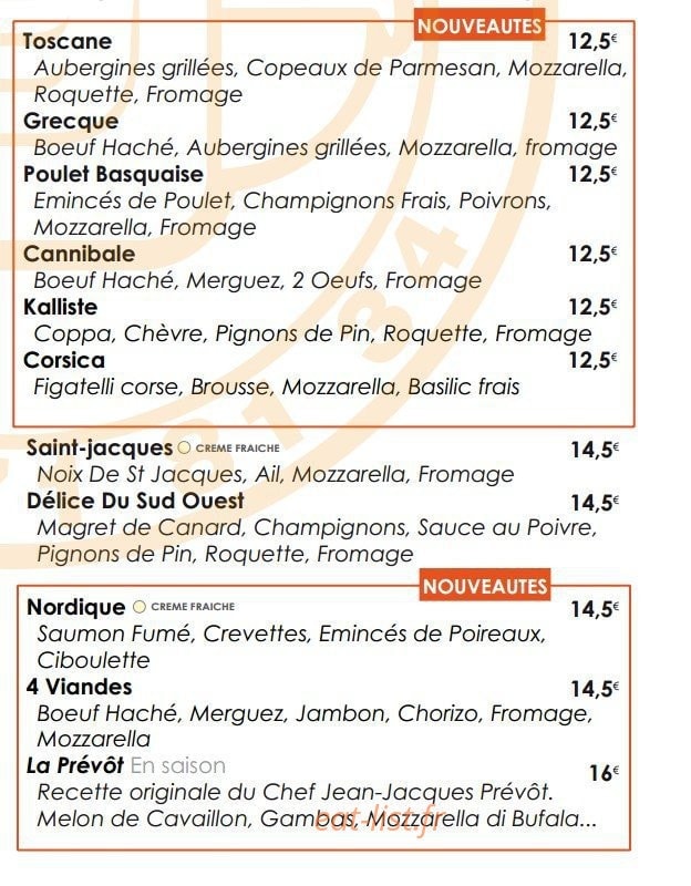 Pizza L' Aiglon — carte page 3