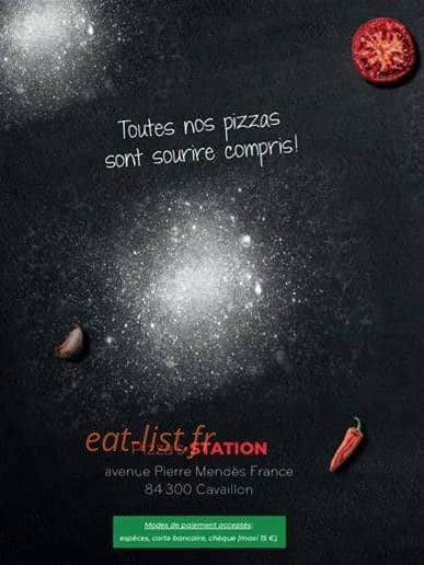 Pizza's station — carte page 4