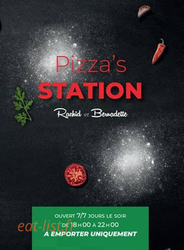 Pizza's station — carte page 1