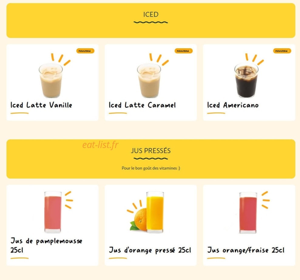 La Croissanterie — carte page 12