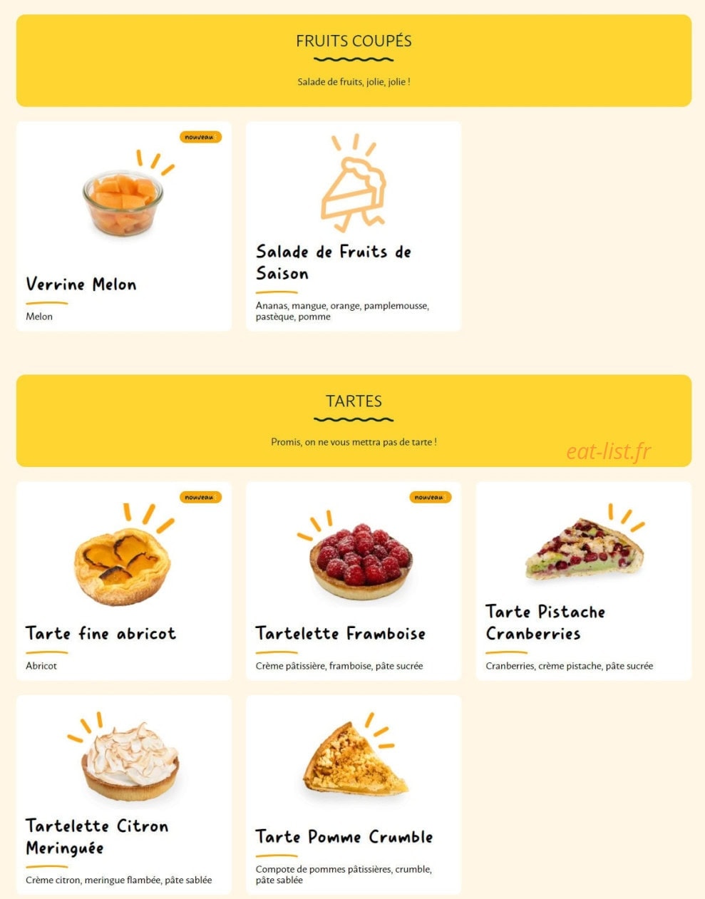 La Croissanterie — carte page 9
