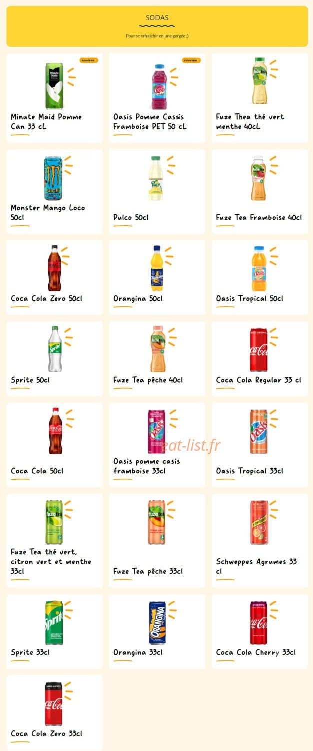 La Croissanterie — carte page 13