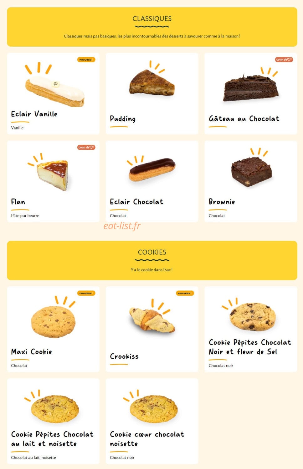 La Croissanterie — carte page 7