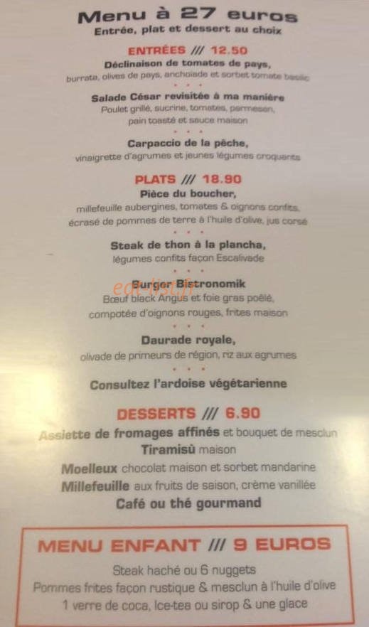 Le bistrOnomik — carte page 3