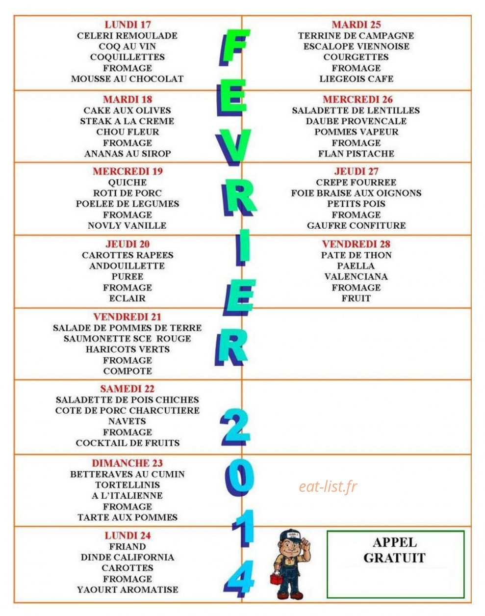 Repas Service Traiteur — carte page 3