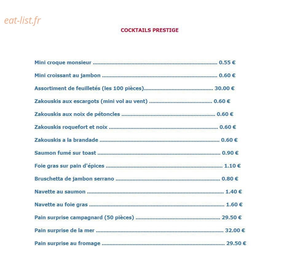 Repas Service Traiteur — carte page 5