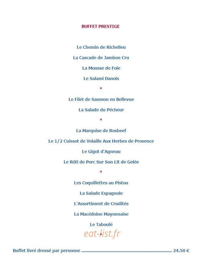 Repas Service Traiteur — carte page 9