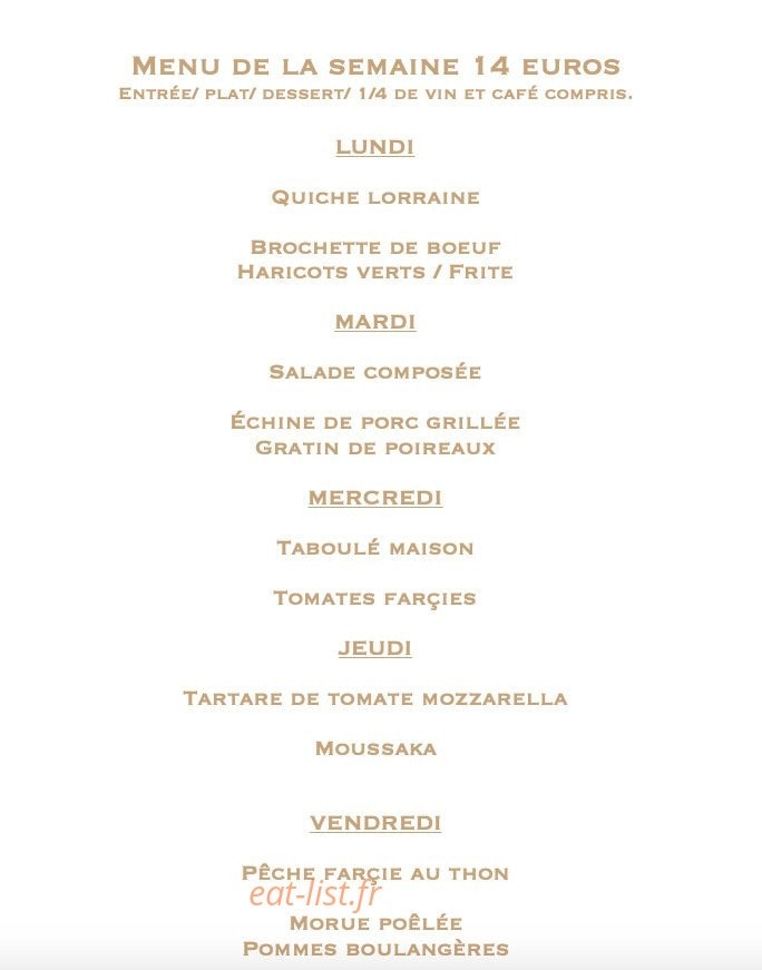 Café de la gare — carte page 1