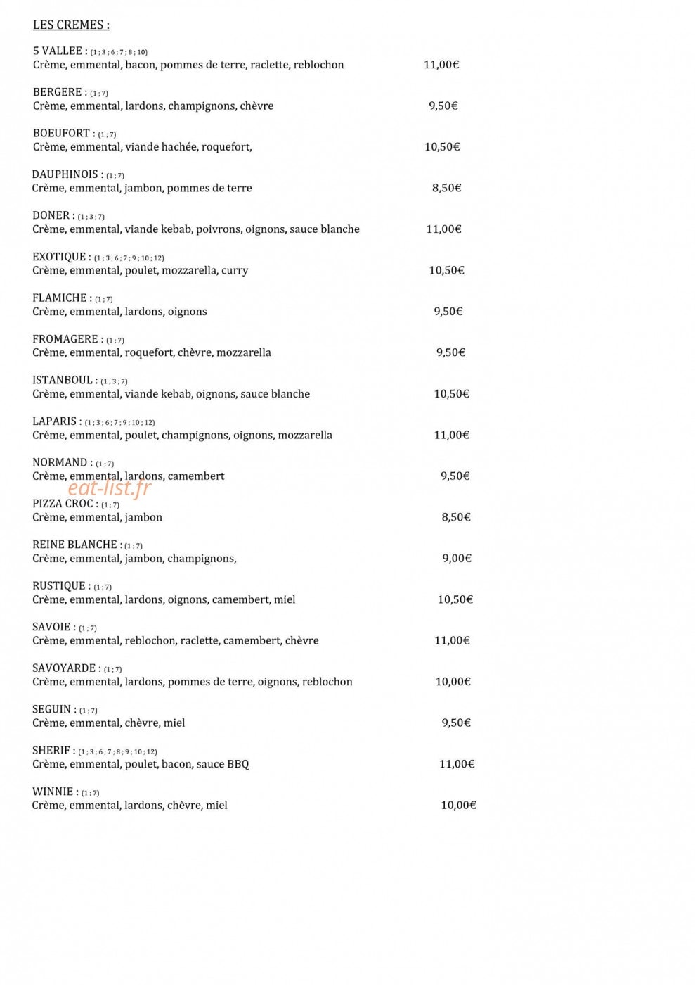 Pizza Pascalou — carte page 2