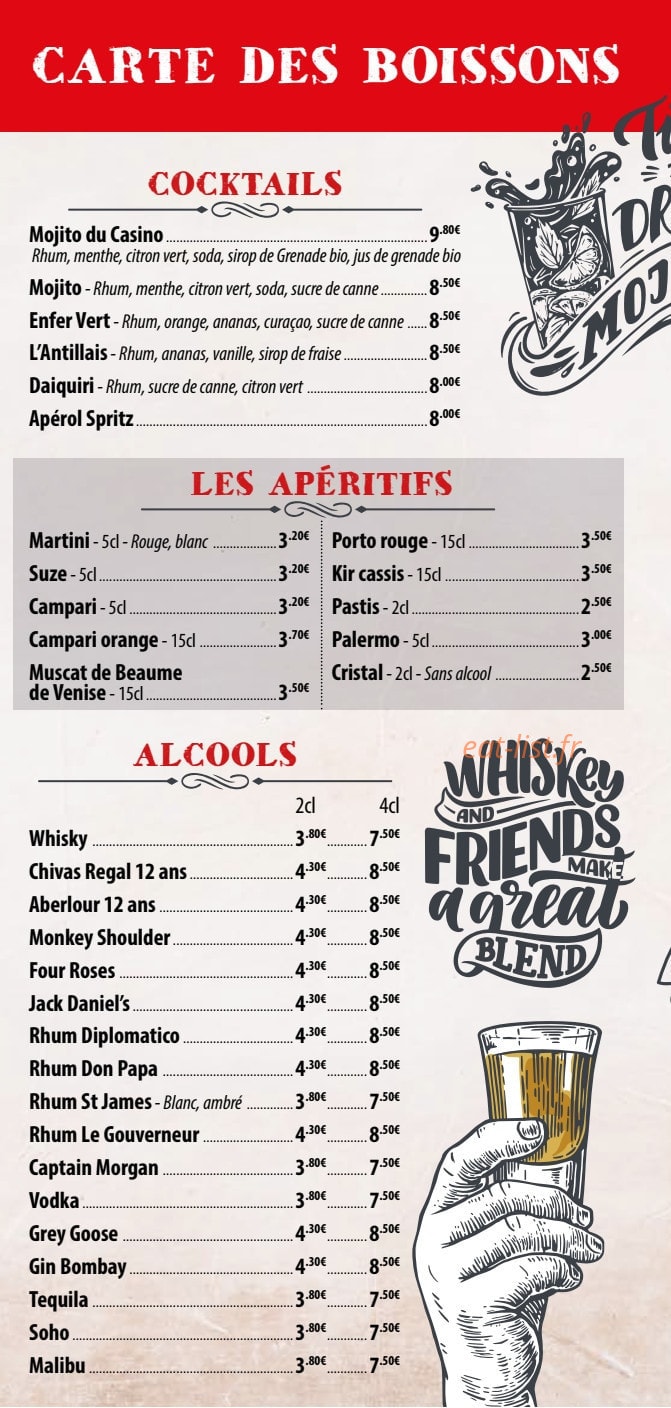 Le Casino — carte page 6