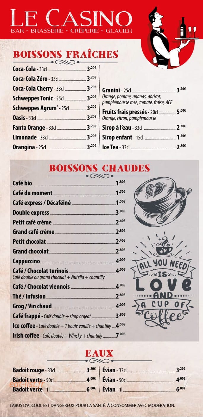 Le Casino — carte page 5