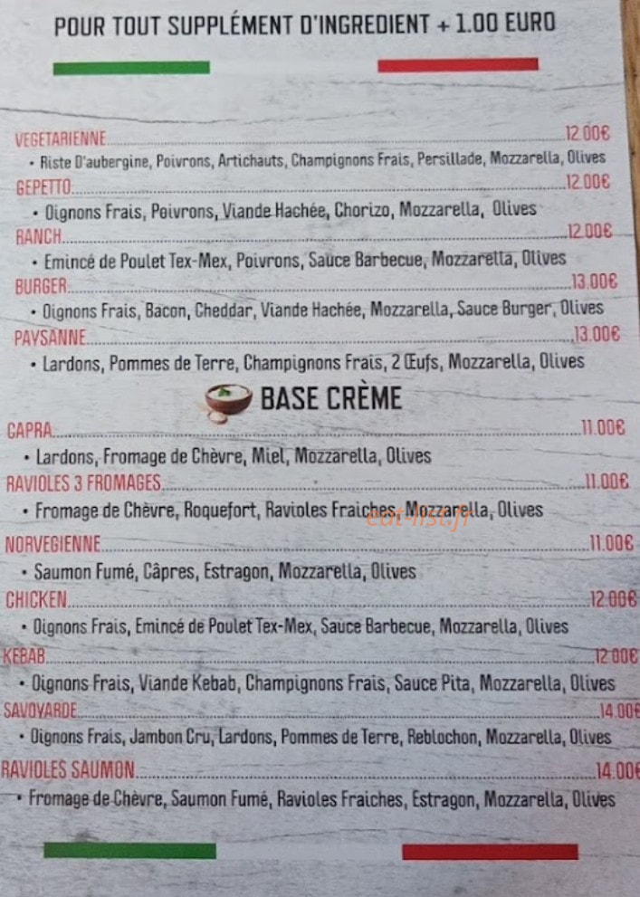 Pizza Pinocchio — carte page 2