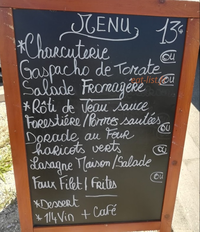 Café De L'univers — carte page 1