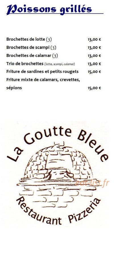 La Goutte Bleue — carte page 5