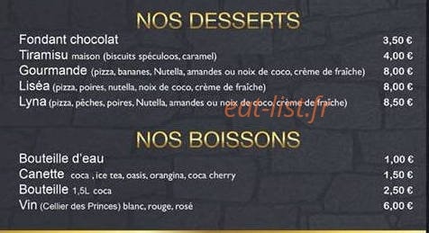 Pasta'Pizz — carte page 4
