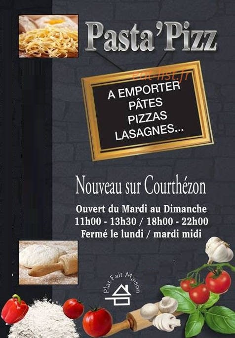 Pasta'Pizz — carte page 1