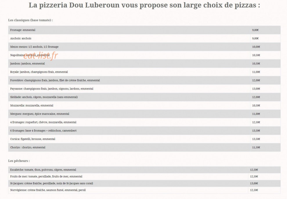 Doú Luberoun — carte page 1