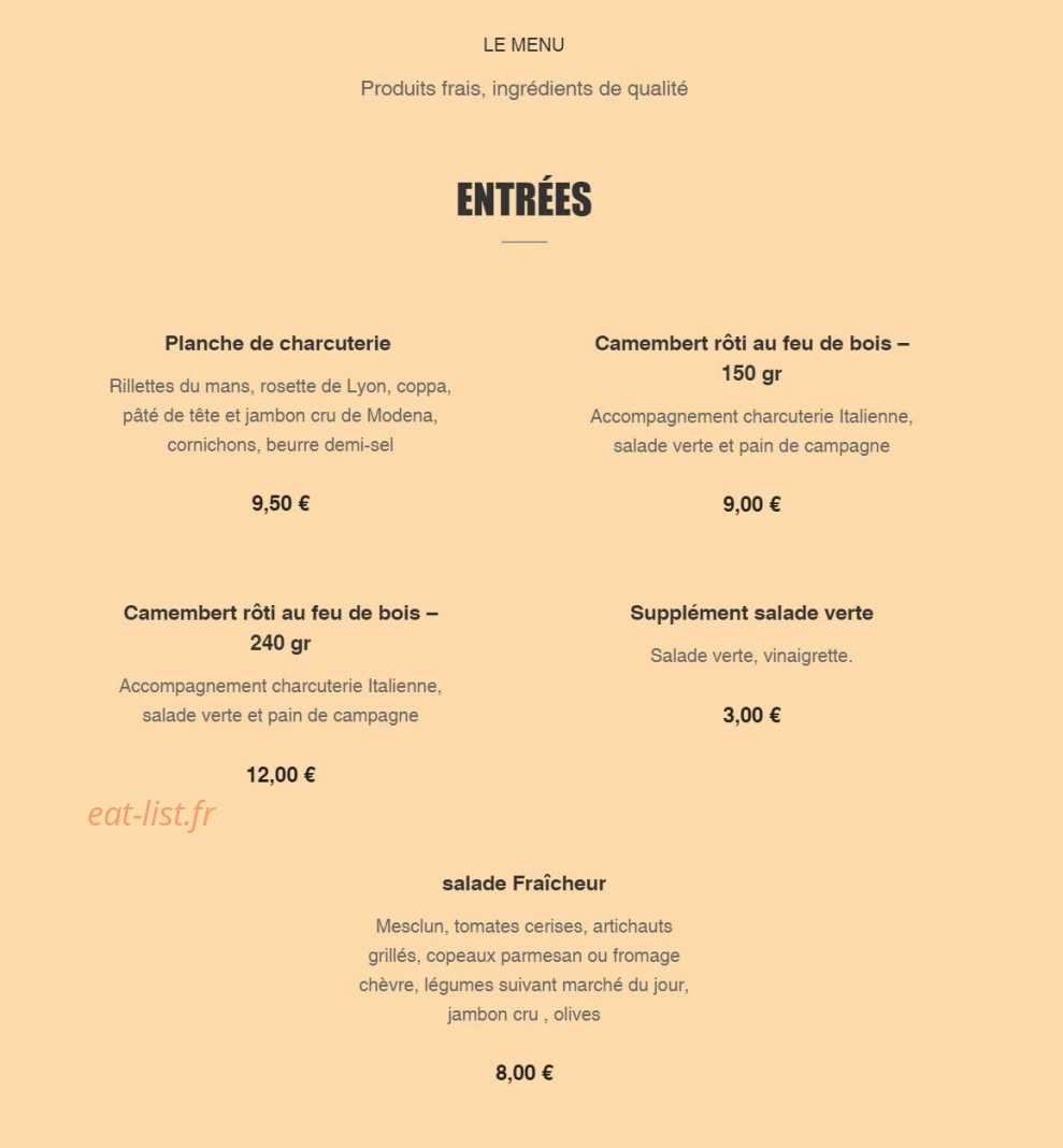 La Storia — carte page 1