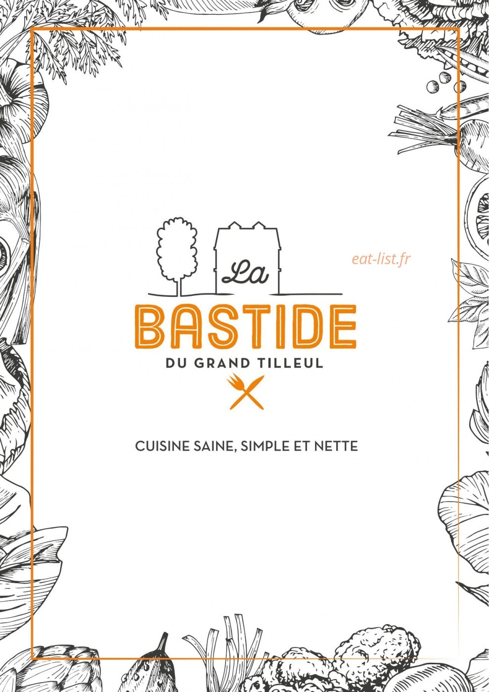 La Bastide du grand tilleul — carte page 1