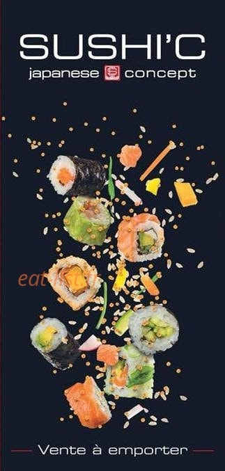 Sushi'C — carte page 1