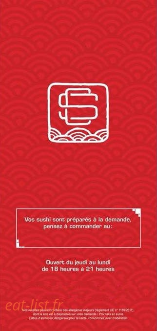 Sushi'C — carte page 5