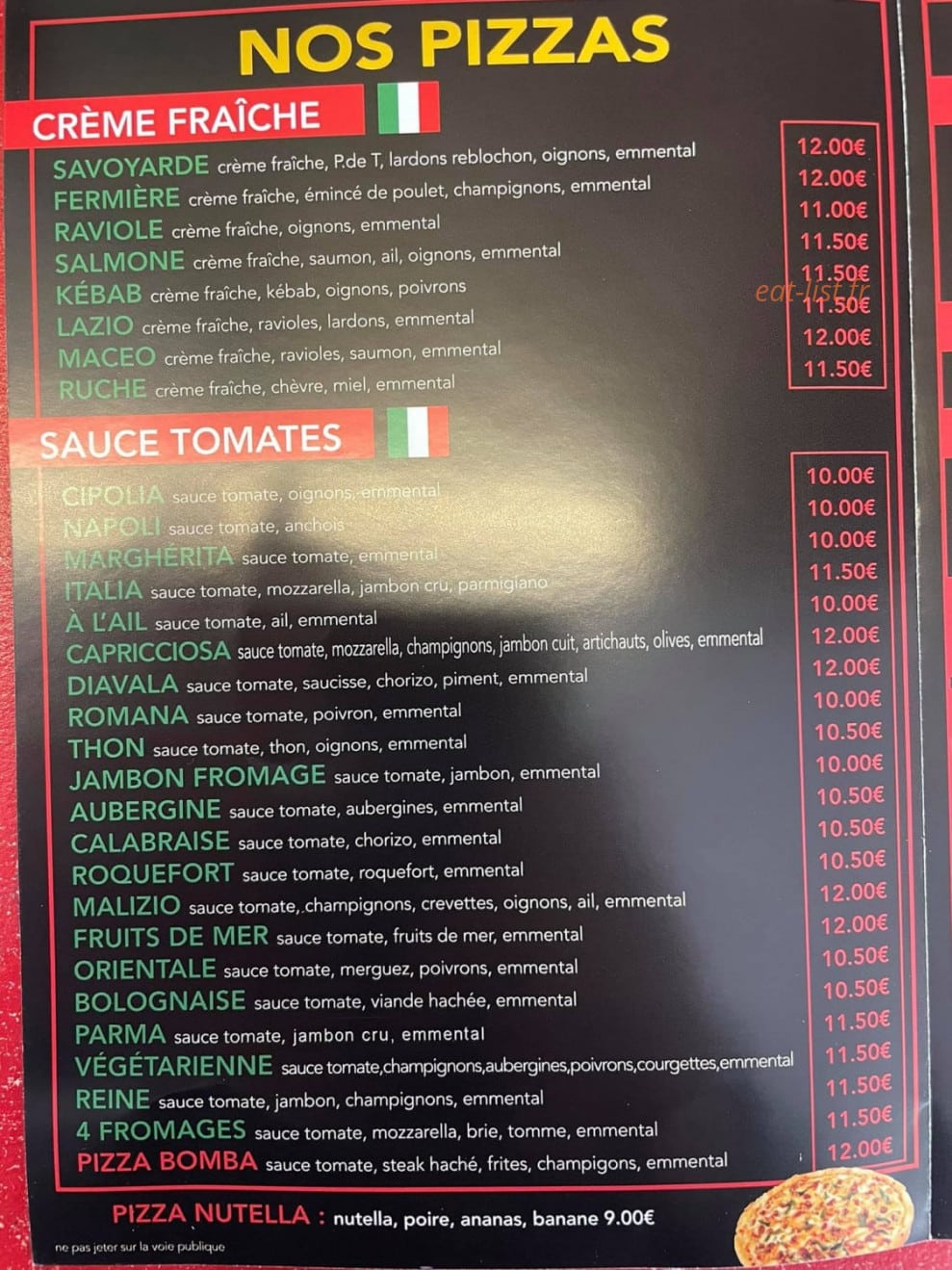 Chez Vito — carte page 2