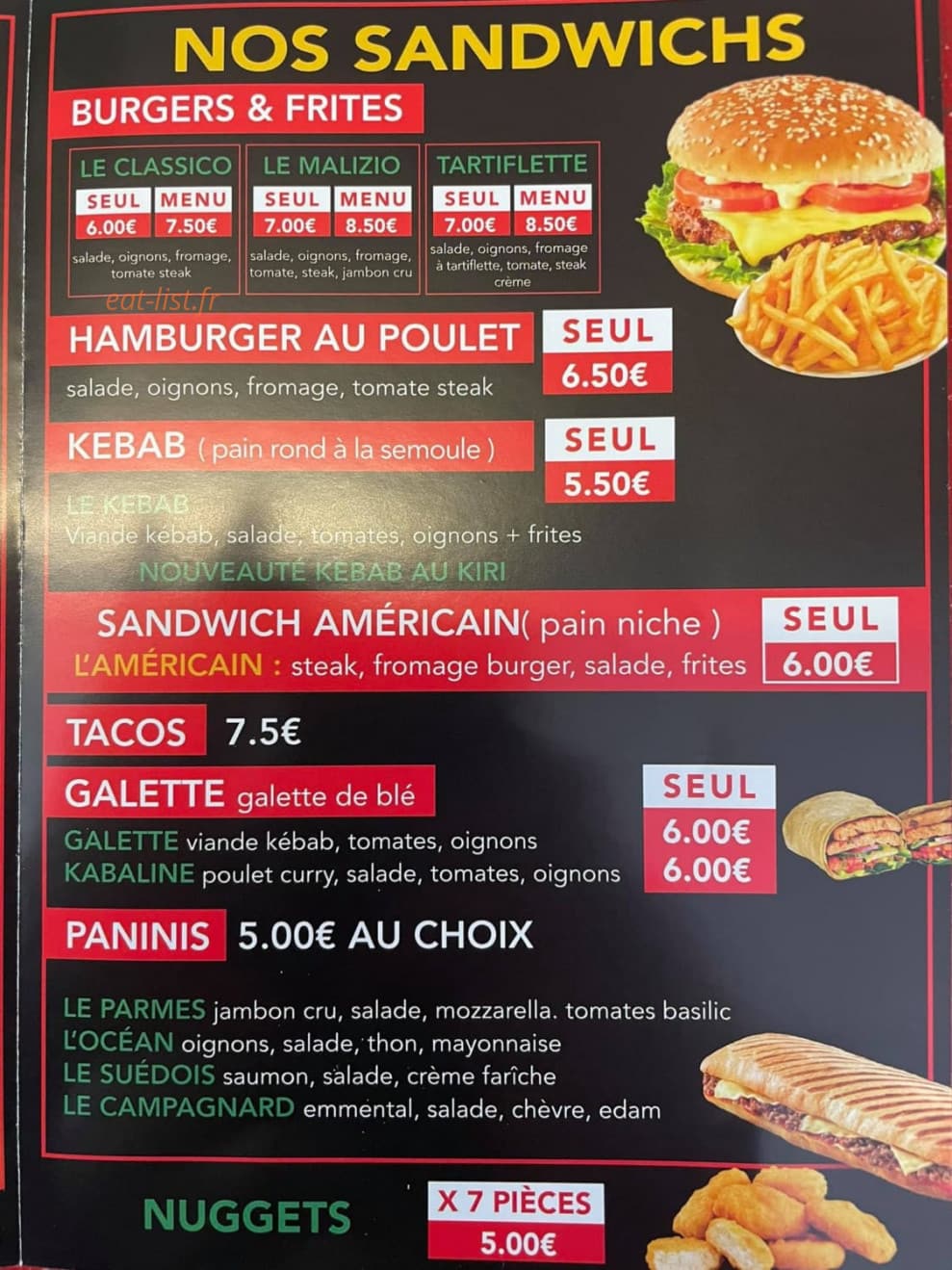 Chez Vito — carte page 3