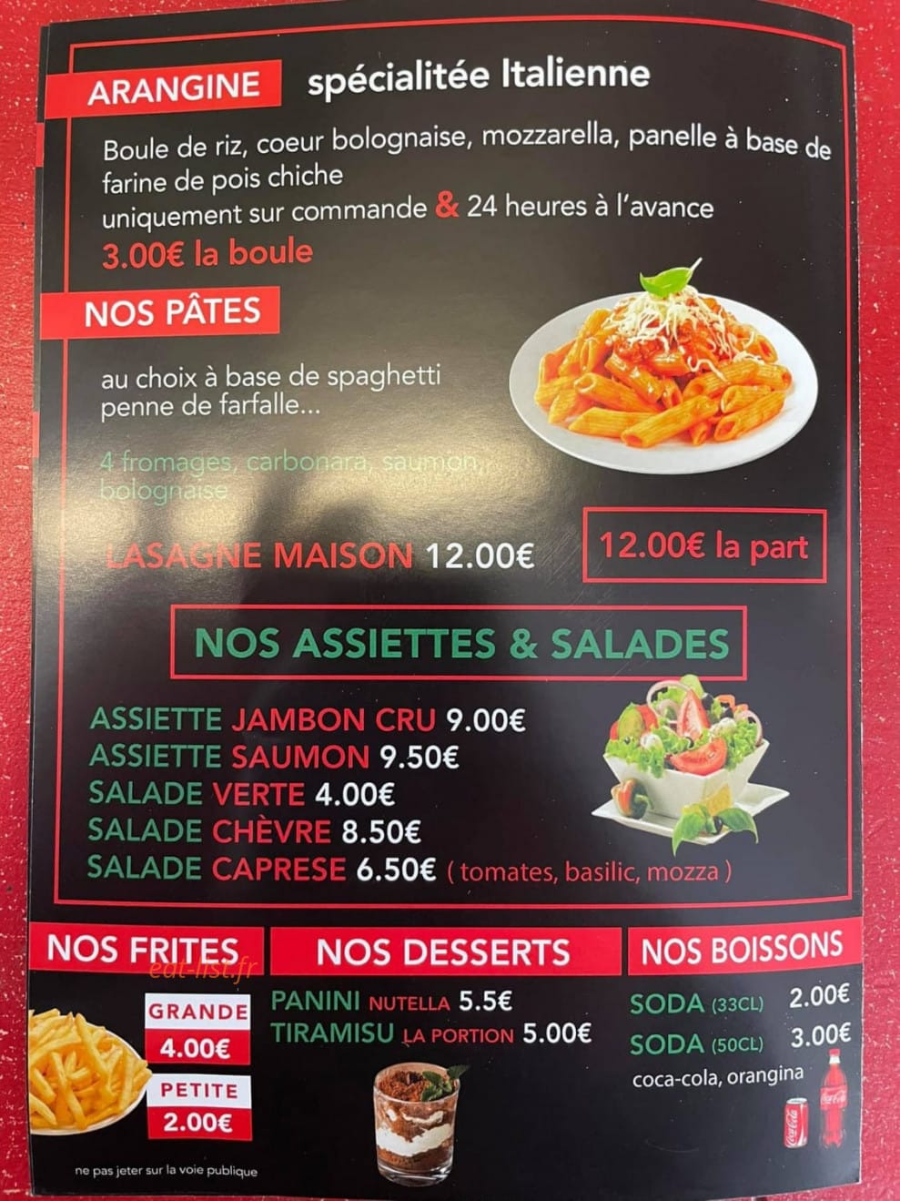 Chez Vito — carte page 4