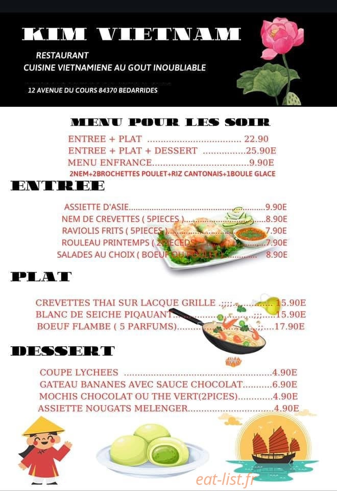 Délice D'asie et Beda Pizza — carte page 2