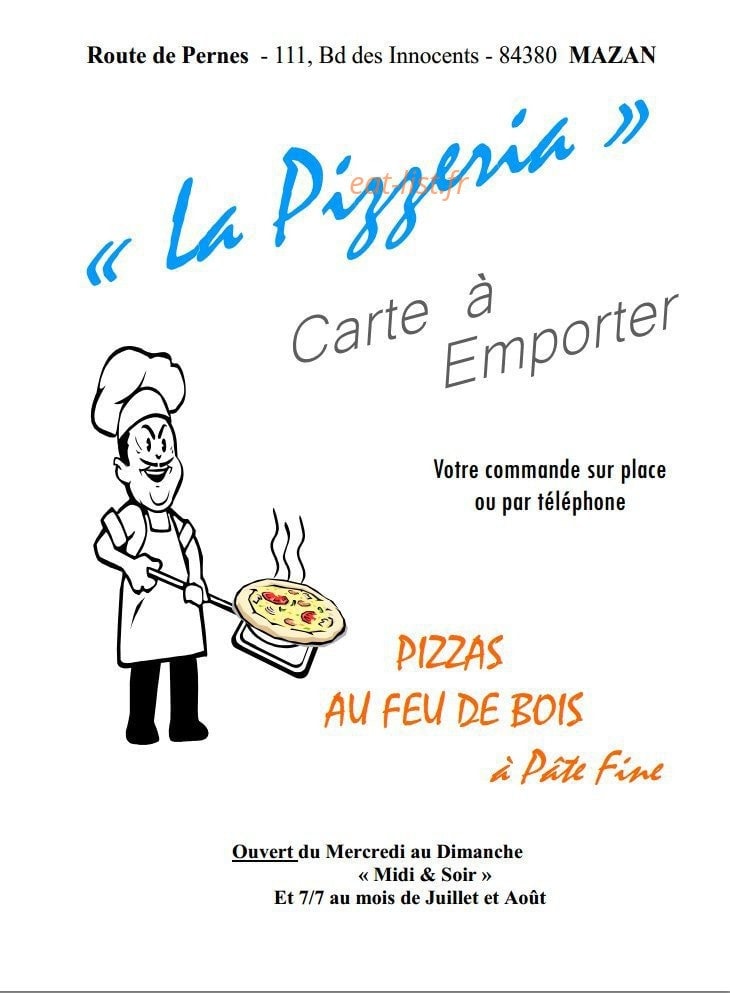 La pizzeria — carte page 10