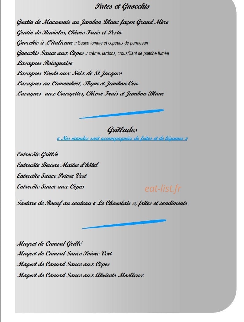 La pizzeria — carte page 3